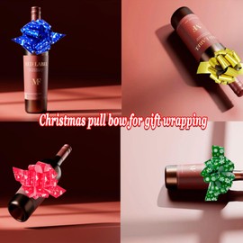 24pcs Christmas Gift Pull Bows 4.5” Xmas Wrap Ribbon Pull Bows for Gift Tags, Wrapping Decor, Xmas Decorative Bows for Presents