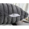 PANOD Faux Fur Decorative Lumbar Throw Pillow Covers 12 x
