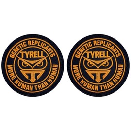 Patch Force Blade Runner Tyrell Genetic Replicants Owl Patch 2PC Bundle Set - 3.5 x 3.5 Inch Hook Fastener B467