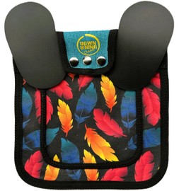 DOWN UNDER OUTDOORS 4 Pack Medium-Large Chicken Saddles with Adjustable Straps, Chicken Apron, Poultry Saver, Pet Supplies, Including Shoulder Cover (Feathers and Flora)