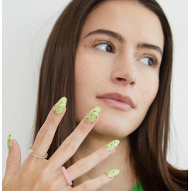 PaintLab Press On Nails - 24 Piece Fake Nails with Glue, Nail File, Prep Pad & Cuticle Stick | Non Toxic & Cruelty Free | Long Lasting & Complete Glue On Nails for Women & Girls (Holy Guacamole)