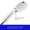 Duravit Universal Shower Head with 3 Jet Types (Rain, Intense
