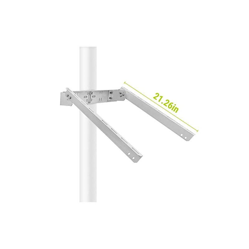 Newpowa Universal Solar Panel Heavy Duty Double Arm Pole Wall