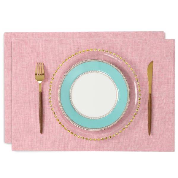 Junichiya Placemat Fabric, Cotton, Linen, Double Layer Fabric, Washable, Solid,