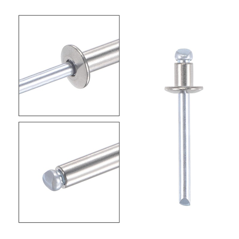 TA-VIGOR 50pcs 5mm x 8mm Blind Rivets, 304 Stainless Steel