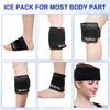 Gel Ice Pack Wrap with Velcro Strap, Ice Pack for