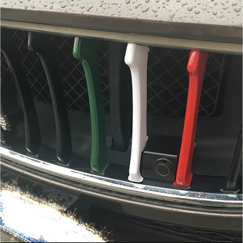 Rejilla de 3 piezas de rejilla frontal decorativa para Maserati