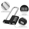 Combination Padlock, Adjustable Long Padlock 4 Digit Password Heavy Duty