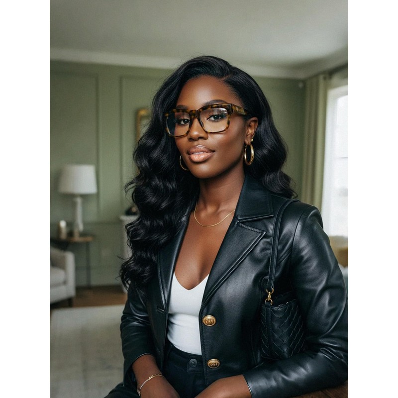 VISOONE TR90 Square Blue Light Blocking Glasses Fashion Computer Eyewear