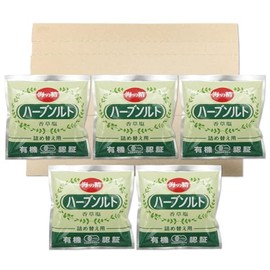 Umisei Organic Herb Salt, Refill, 2.0 oz (55 g) x 5 Bag Set PSJBOX