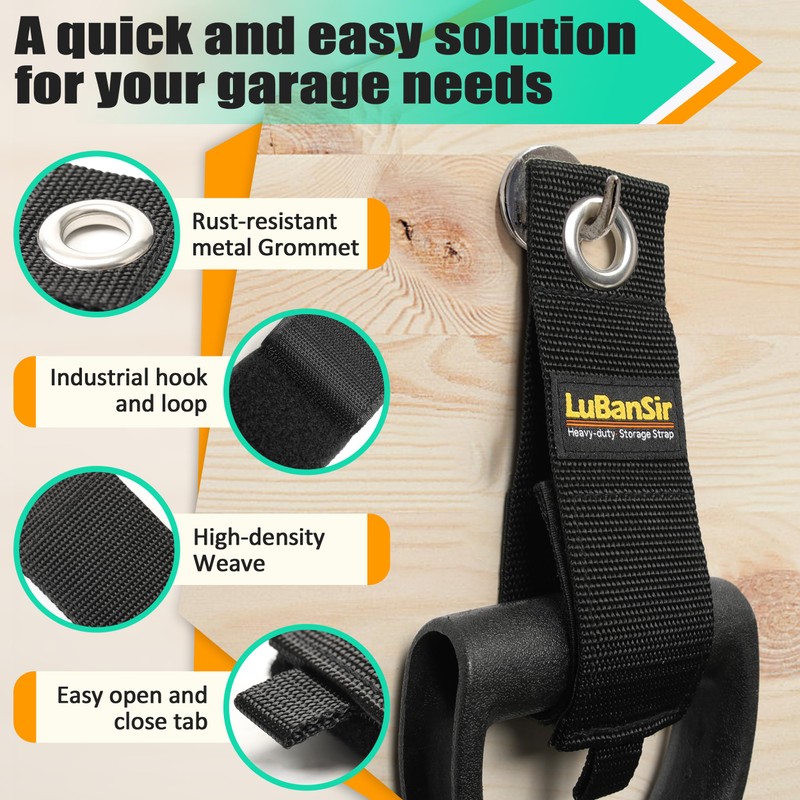 LuBanSir 9 Pack Extension Cord Holder Organizer, 13-inch Heavy Duty