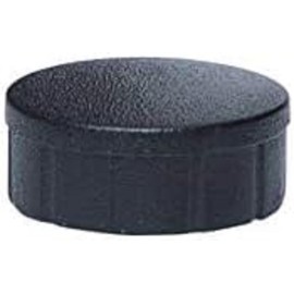 MAUL Magnete MAULsolid Ø15mm (10 Stück) | Mini Magnete aus Kunststoff mit 150g Haftkraft | Starke Magnete für Whiteboard und Magnettafel | ideal für Büro, Homeoffice und Werkstatt | Schwarz