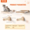 VEVOR Wall Mounted Cat Shelves, Perches with Jumping Posts &