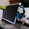 VizGiz 2 Pack Headphone Stand Hook Headset Holder Hanger Stick-on