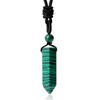 XIANNVXI Malachite Men's Necklaces Adjustable Rope Pendant Necklace for Men