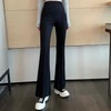 Mamkong Summer Maternity Office Pants for Pregnant Women Black/M