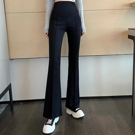 Mamkong Summer Maternity Office Pants for Pregnant Women Black/M