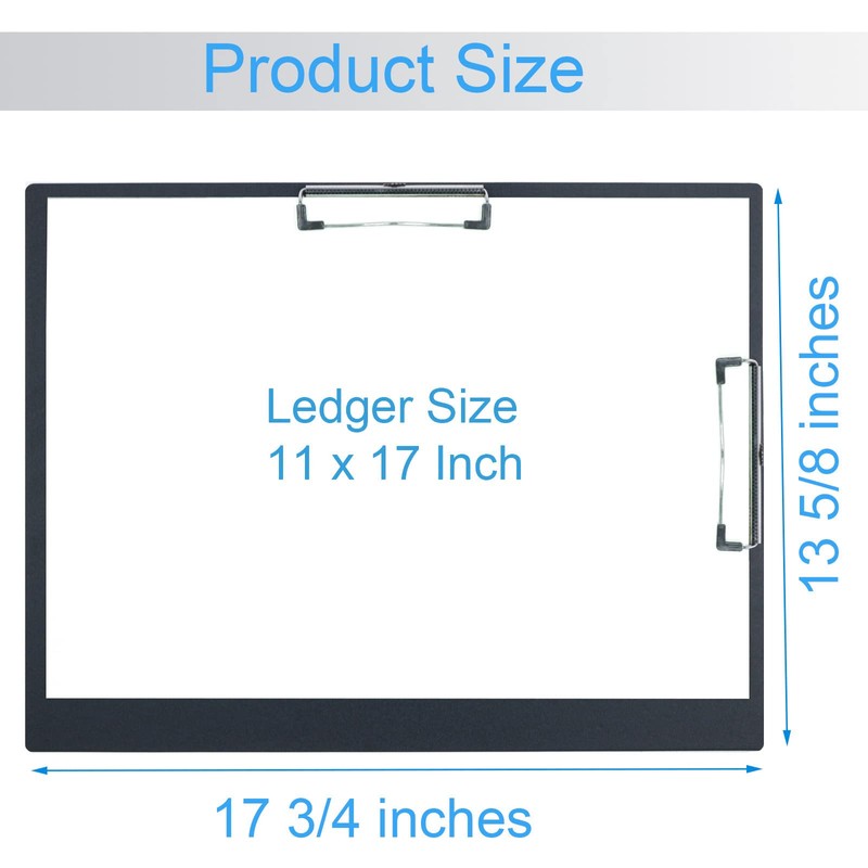 Acocony 11x17 clipboard Double Clip Extra Large Clipboard Low Profile