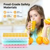 Humbee Ice Cube Tray, Soft Silicone Ice Tray with Lid,