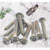 4.2mm x 32mm Button Head Security Screws Stainless Steel Sheet