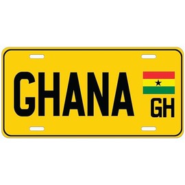 Ghana GH Flat Novelty Car Auto License Plate