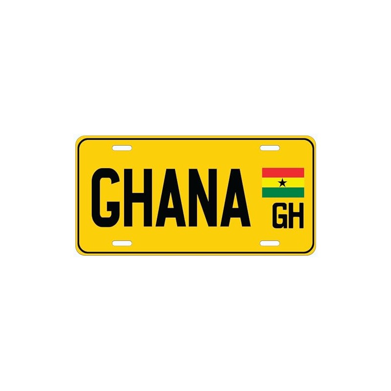 Ghana GH Flat Novelty Car Auto License Plate