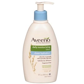 Aveeno Active Naturals Sheer Hydration Daily Moisturizing Lotion 12 oz (Pack of 6)