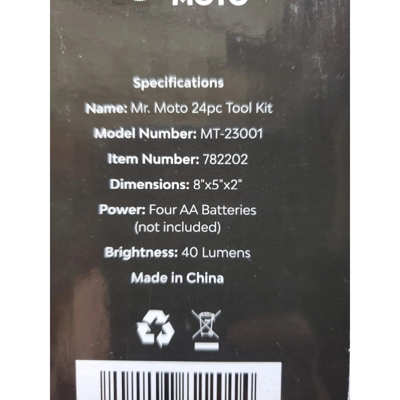 Mr. Moto NEW Mr. Moto 24 Piece Tool Set Kit