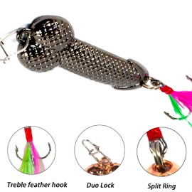 Fishing Lures 2024 Kit, Gag Things for Men for Trout, Bass, Mackerel, Fishing Accesories Tackle Gear and Equipment, Fishing Stuff Must Haves