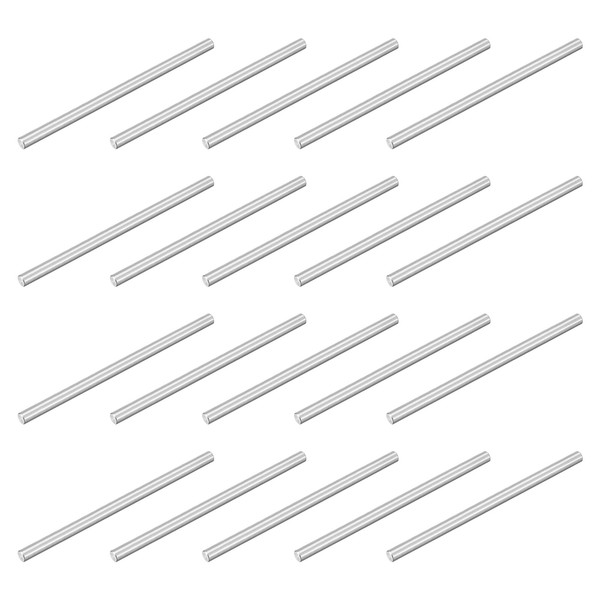 sourcing map 40Pcs M3 x 55mm 304 Stainless Steel Dowel