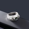Gem Stone King Men's 925 Sterling Silver Green Mystic Topaz