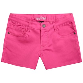 Real Love Girls Super Stretch Twill Shorts, Size 16, Hot Pink