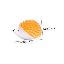 Generic 10pcs Miniature Hedgehog Statues Resin Animal Figurines for Garden Decoration Cute Mini Hedgehog Ornaments for Flower Beds Lawns and DIY Moss Landscapes