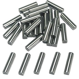 ZDingTech 30PCS 1/8 x 1/2 Dowel Pins,1/8 inch x 1/2 inch Metal Dowel pins,Shelf Pegs,Support Shelves,Bearings Alloy Steel Wood Bunk Bed pegs