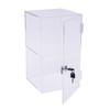 2-Shelf Clear Acrylic Display Case with Lock, Display Case Cabinet