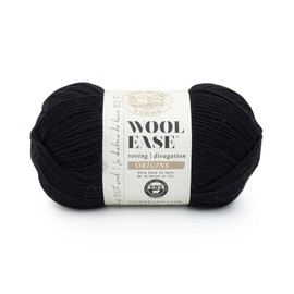 Lion Brand Yarn Wool-Ease Roving Origins Yarn, 1 Pack, Black