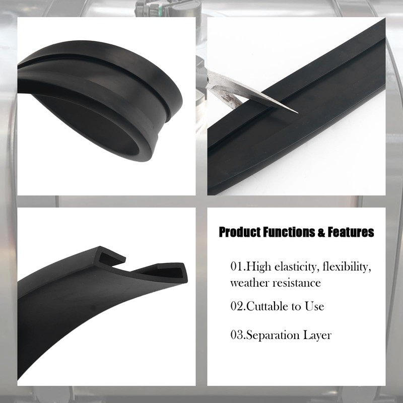 Fuel Tank Straps Isolators with 2.17" OD,EPDM Fuel Tank Strap