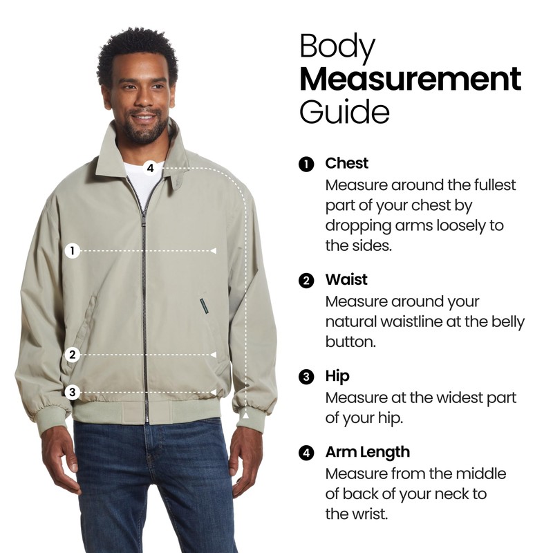 Weatherproof Original Mens Golf Jacket (Mens Windbreaker) Classic Mens Light
