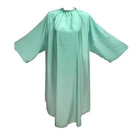 [HANA] Cut Cloth with Sleeves Wrinkle Treatment Cape for Haircuts, Beauty Salons, Barber Shops, Large Chairs, Velcro Tape, For Professionals, Adults, Children, Hair Salon, Self-Cut, Self Color(White)
