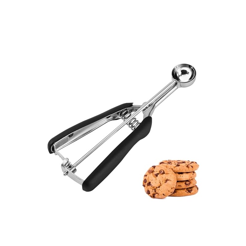 JUNADAEL J Mini cuchara para galletas, extra pequeña de 1/3