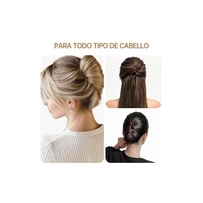 Mythya Broches para el Cabello, Pinzas de Doble Agarre 20