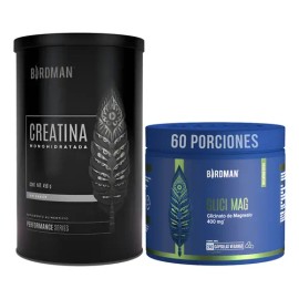 Glicinato De Magnesio 400mg 240 Cáps + Creatina 450g Birdman