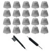 20 Pieces Click Sleeve Vented 2.0 Domes for Connexx/Siemens/Signia and