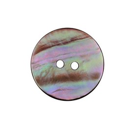 Pack of 6 Genuine Mother of Pearl Buttons 2 Holes White Cream White to Rainbow Colours Shimmering 20 mm