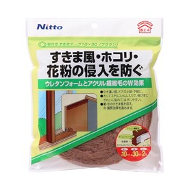 Nitoms E0391 Gap Tape with Hair Brown, 0.4 x 1.2 x 6.6 ft (10 x 30 x 2 m)
