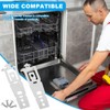 2pcs WD01X27759 Dishwasher Countertop Mounting Bracket with Screws, Adjustable Under