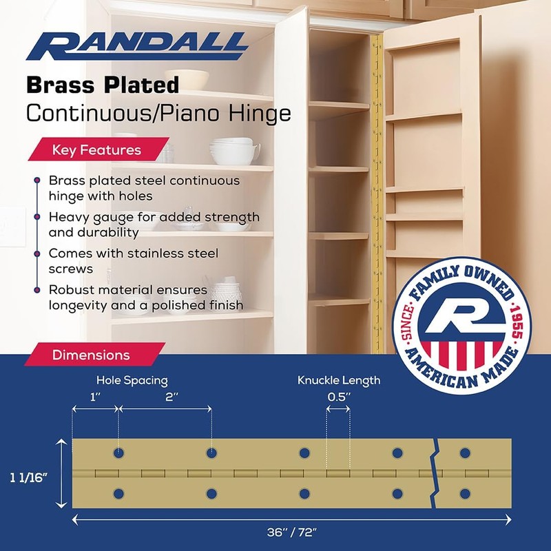 2', 3', 4', or 6' Lengths Nickel or Brass Plated