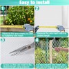 Plastic Mesh Fence Sheet 15.7IN x 10FT - 0.3IN Opening
