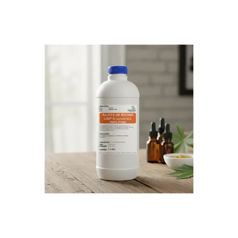 Aceite De Ricino Usp 100 Puro Prensado En Frio 450