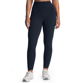 Aoxjox High Waisted Workout Breeze Leggings for Women Tummy Control Buttery Soft Yoga Pants 24" (Blueberry, X-Large)
